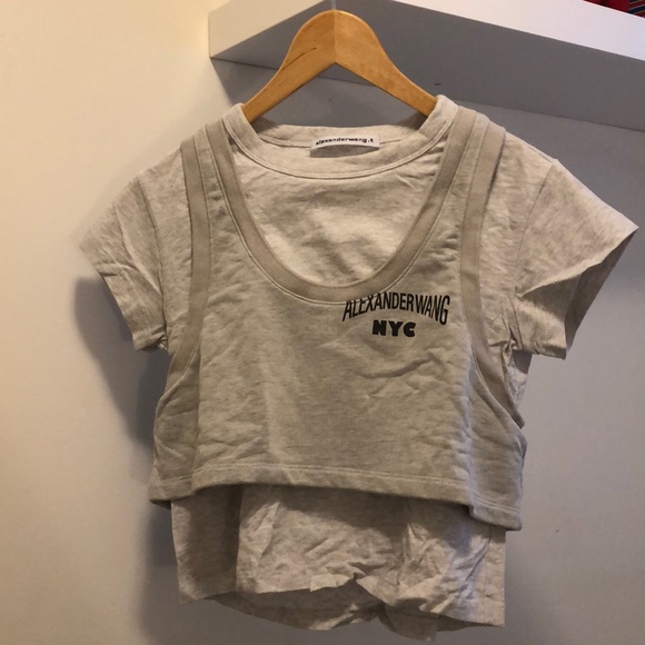 Alexander Wang Bilayer Tee Xs 
